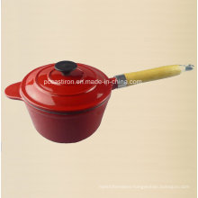 2qt Enamel Cast Iron Caucepan Dia 18cm